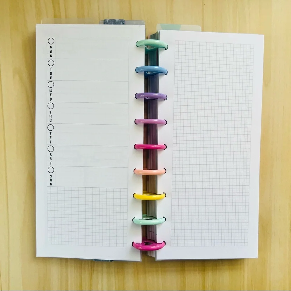 Skinny classic Happy planner size inserts weekly layout